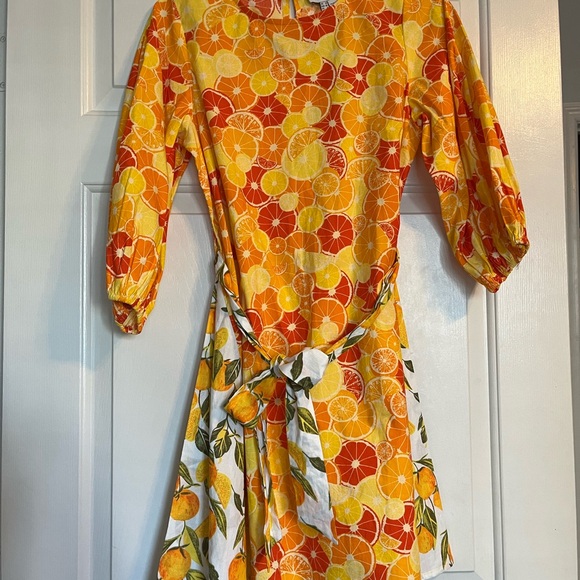 NEVER FULLY DRESSED | Citrus / Botanical | Mini Dress ๐๐๐โ๐ฉ - Picture 4 of 7